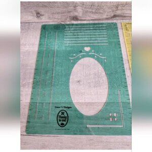 Creative Memories color Plastic Lines 'n Designs blue green like template outlin